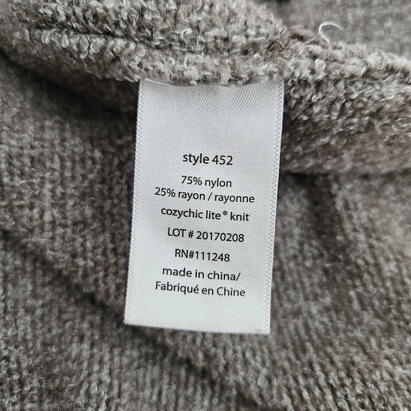 Barefoot Dreams Cozychic Lite Knit Sweater Cardigan Long Sleeve Open Front - Picture 6 of 7